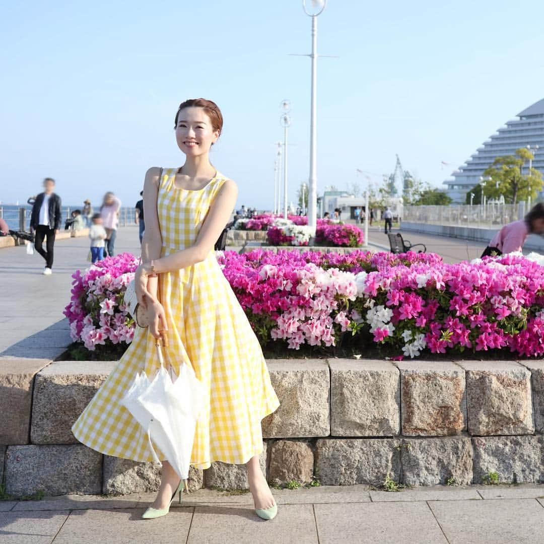 寿春花果さんのインスタグラム写真 - (寿春花果Instagram)「海を見に行きました♡真っ青の空に照らされた海はキラッキラでした🐳 #この季節が1番好き〜🌷 #神戸#ハーバーランド#メリケンパーク #gw#海」5月5日 21時05分 - hanaka_yu