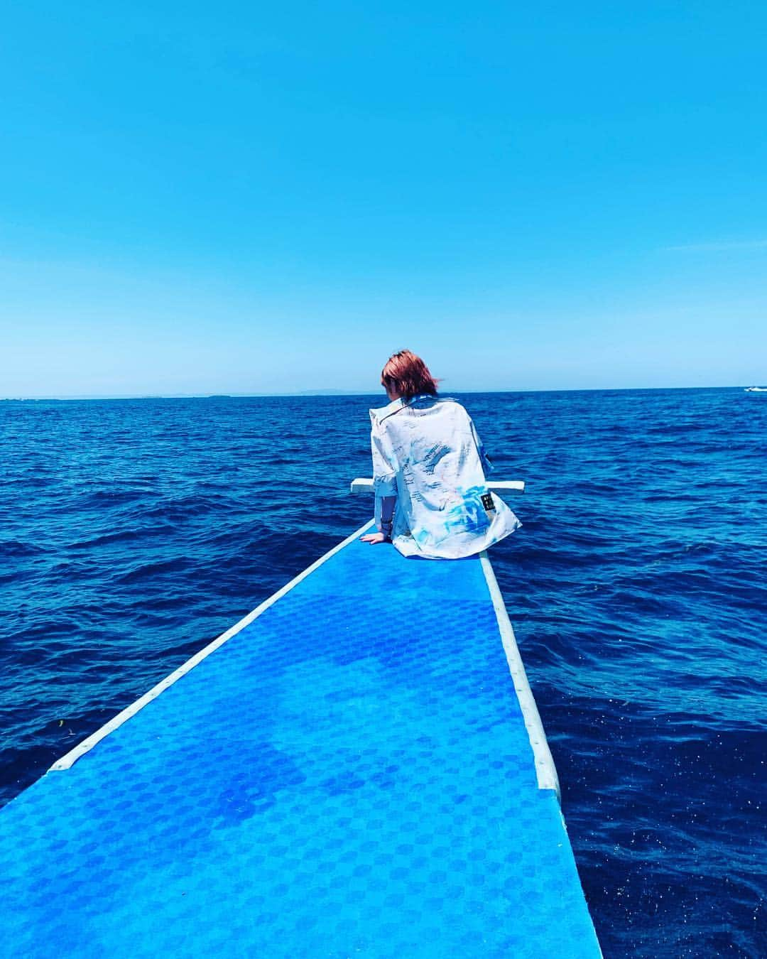 岡田奈々さんのインスタグラム写真 - (岡田奈々Instagram)「💙🐠🏝 #海 #セブ」5月5日 22時34分 - okada7_akb48_stu48