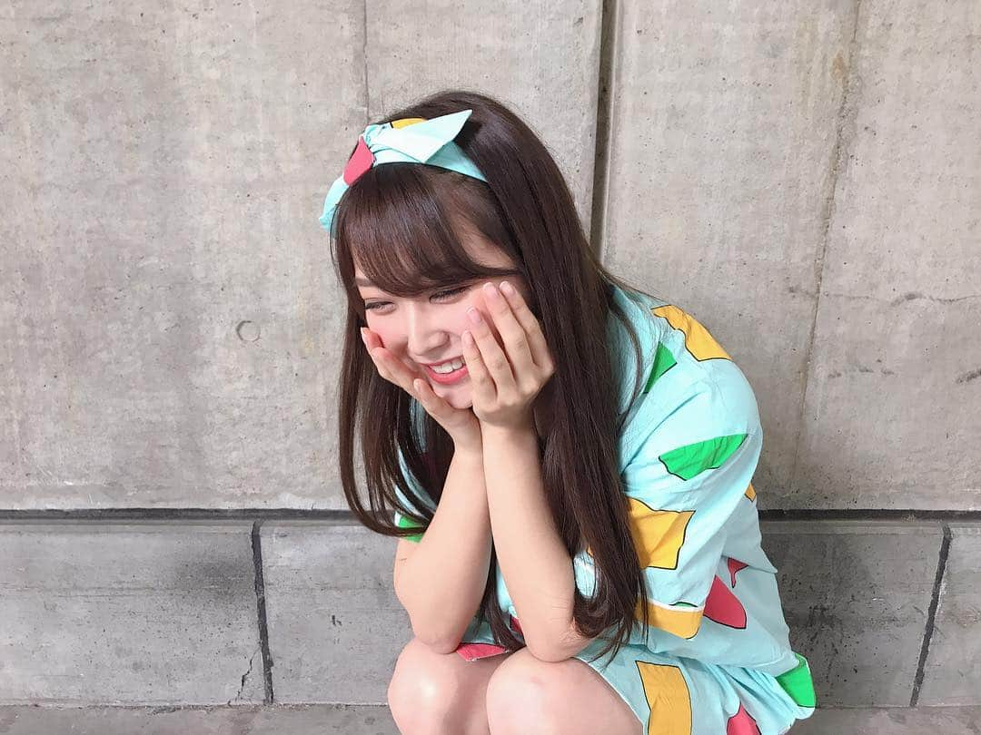 白間美瑠さんのインスタグラム写真 - (白間美瑠Instagram)「AKB個別握手会inパシフィコ横浜！ ありがとうございました！！ #私服るん #しんちゃんワンピるん #クレヨンしんちゃん #しんちゃん #しんちゃんパジャマ」5月5日 23時34分 - shiro36run