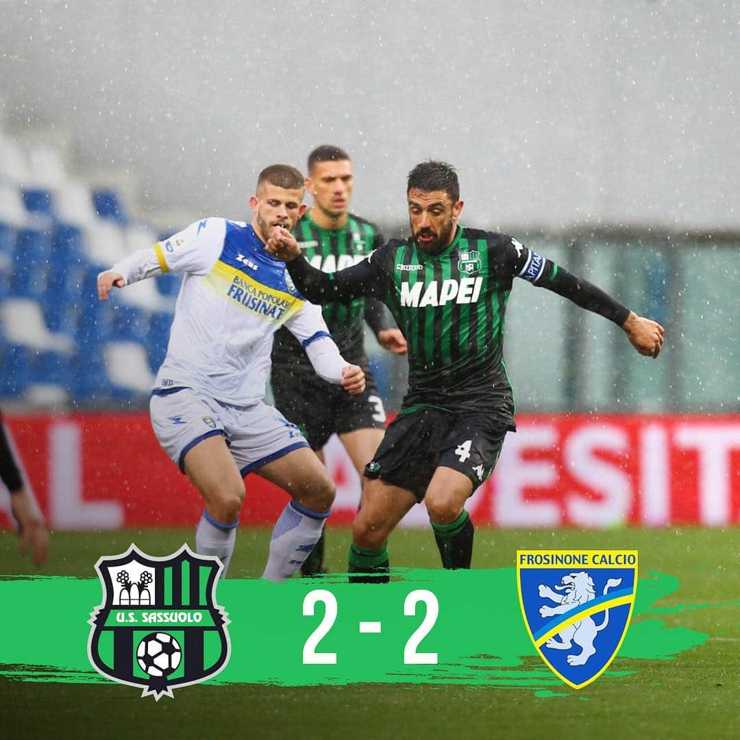 USサッスオーロ・カルチョさんのインスタグラム写真 - (USサッスオーロ・カルチョInstagram)「FINALE #SassuoloFrosinone 2-2  I neroverdi rimontano il doppio svantaggio del primo tempo grazie alle reti di Gian Marco Ferrari e Jeremie Boga!  #ForzaSasol 💪🖤💚」5月6日 0時00分 - sassuolocalcio