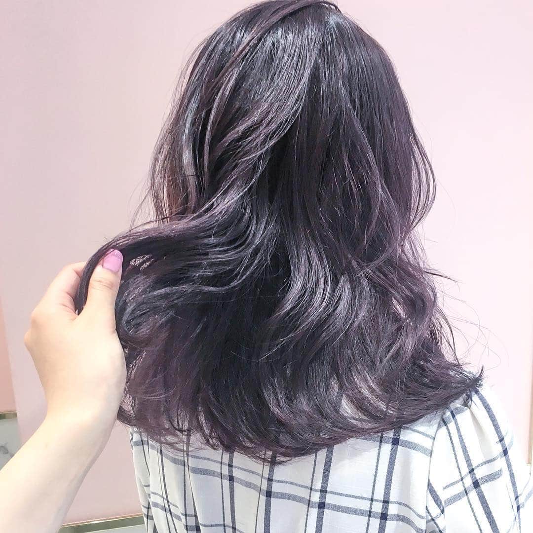 原涼香のインスタグラム：「ㅤㅤㅤㅤㅤㅤㅤㅤㅤㅤㅤㅤㅤ dark purple 🌂🌂 光に当たって、 すけて、が可愛い❤︎ ㅤㅤㅤㅤㅤㅤㅤㅤㅤㅤㅤㅤㅤ」