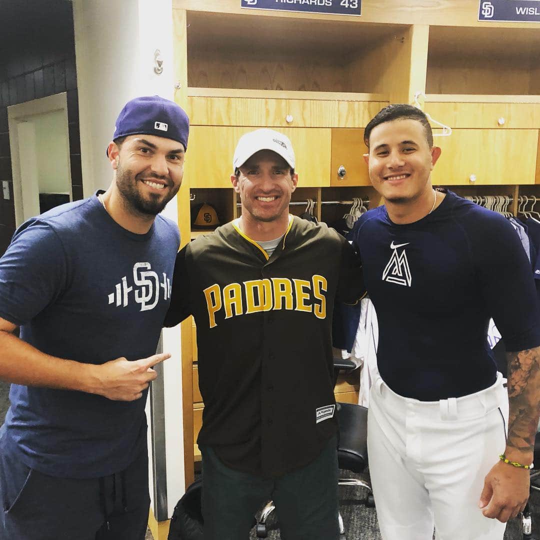 エリック・ホズマーのインスタグラム：「@drewbrees @machados13」
