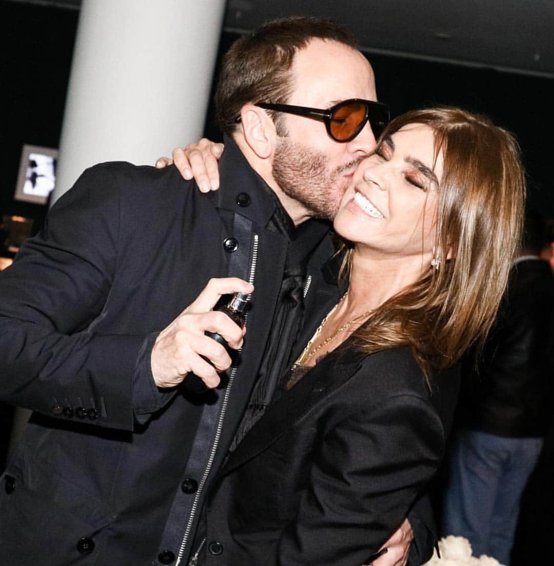 カリーヌ・ロワトフェルドのインスタグラム：「You always my good luck charm🍀thank you for coming @carineroitfeldparis #7lovers @tomford」