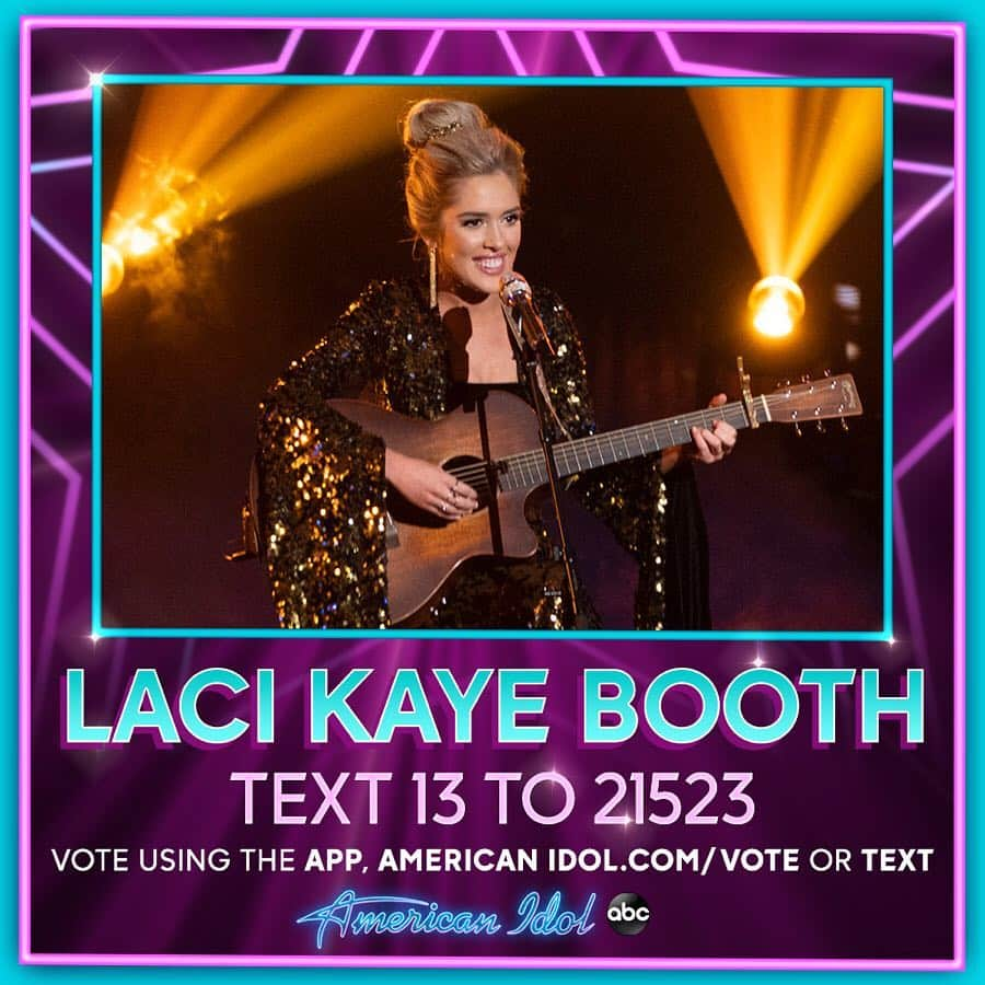 American Idolさんのインスタグラム写真 - (American IdolInstagram)「If you love @lacikayebooth, do NOT let her go! 📿😍⁣🌟 ⁣ 3⃣ ways to vote:⁣⁣ ⁣⁣⁣⁣⁣⁣⁣⁣⁣⁣ 🌟Go to americanidol.com/vote⁣⁣⁣⁣⁣⁣⁣⁣⁣⁣⁣⁣ 🌟In the American Idol App ⁣⁣⁣⁣⁣⁣⁣⁣⁣⁣⁣⁣ 🌟Text "13" to “21523”⁣⁣⁣⁣⁣⁣⁣⁣⁣⁣ ⁣⁣⁣⁣⁣⁣⁣⁣⁣⁣ #AmericanIdol」5月6日 9時35分 - americanidol