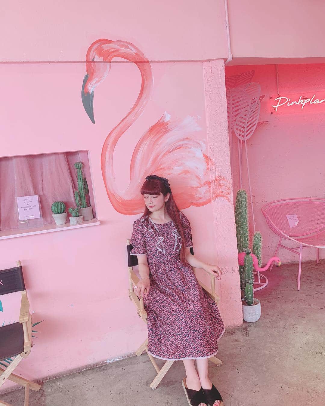 青木美沙子さんのインスタグラム写真 - (青木美沙子Instagram)「#タイ #バンコク #ピンクカフェ #サイアムカフェ #pinkplantercafe」5月6日 12時30分 - misakoaoki