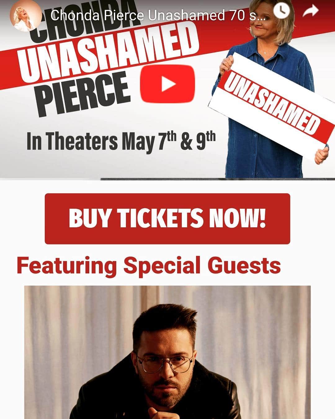 ダニー・ゴーキーさんのインスタグラム写真 - (ダニー・ゴーキーInstagram)「Go to chondamovie.com to watch the trailer & get your tickets to see the new @chondapierce movie “Unashamed” ... in theaters THIS Tuesday & Thursday ONLY! #chondapierce #unashamed #unashamedofthegospel @fathomevents」5月6日 23時34分 - dannygokey