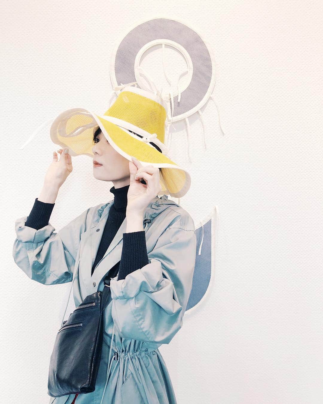 藤井祥子のインスタグラム：「🌼👒🎗⚪️ . . . #softdivider #やさしい仕切り #メッシュ」