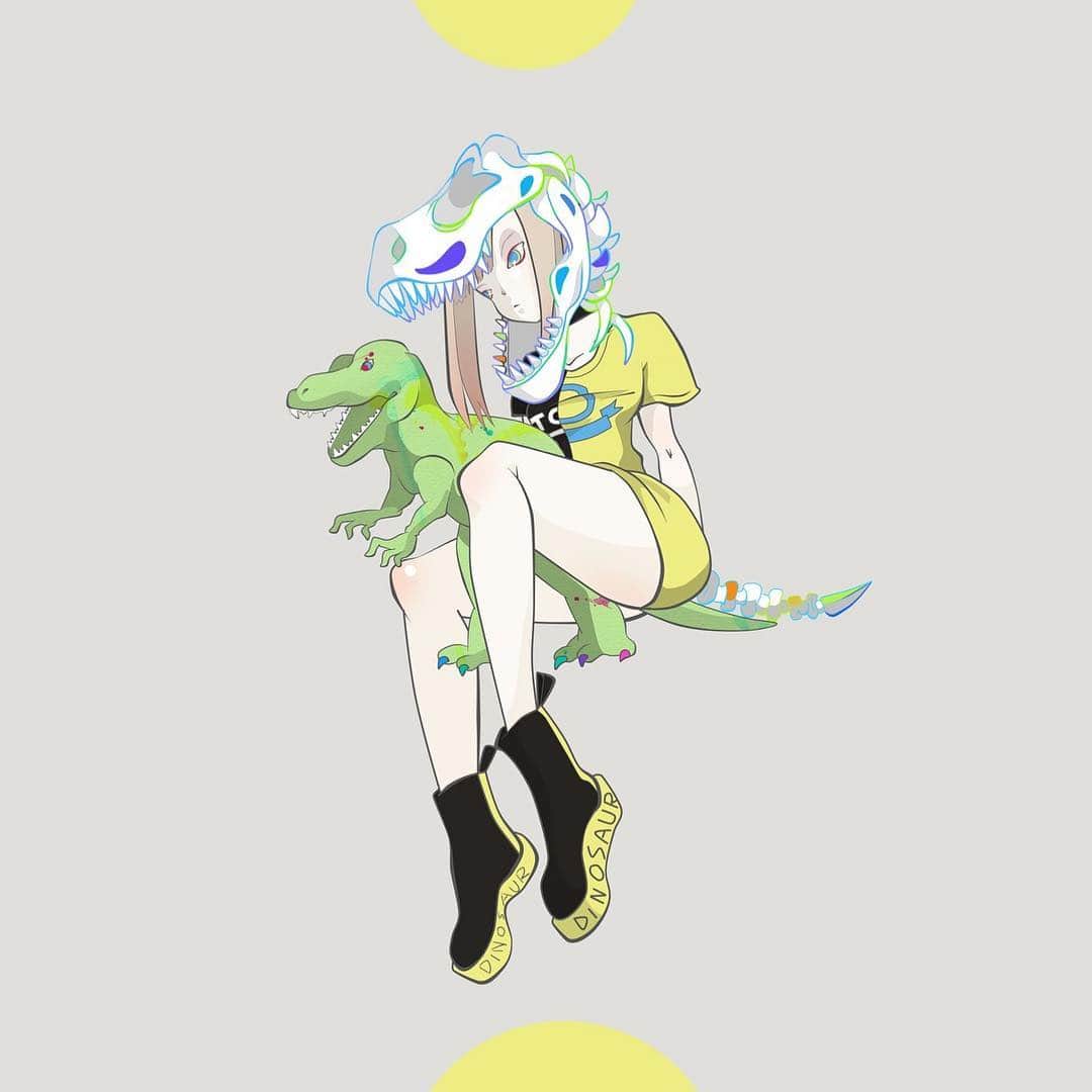 Kiyomi Aritakeのインスタグラム：「🦖🦖💨」