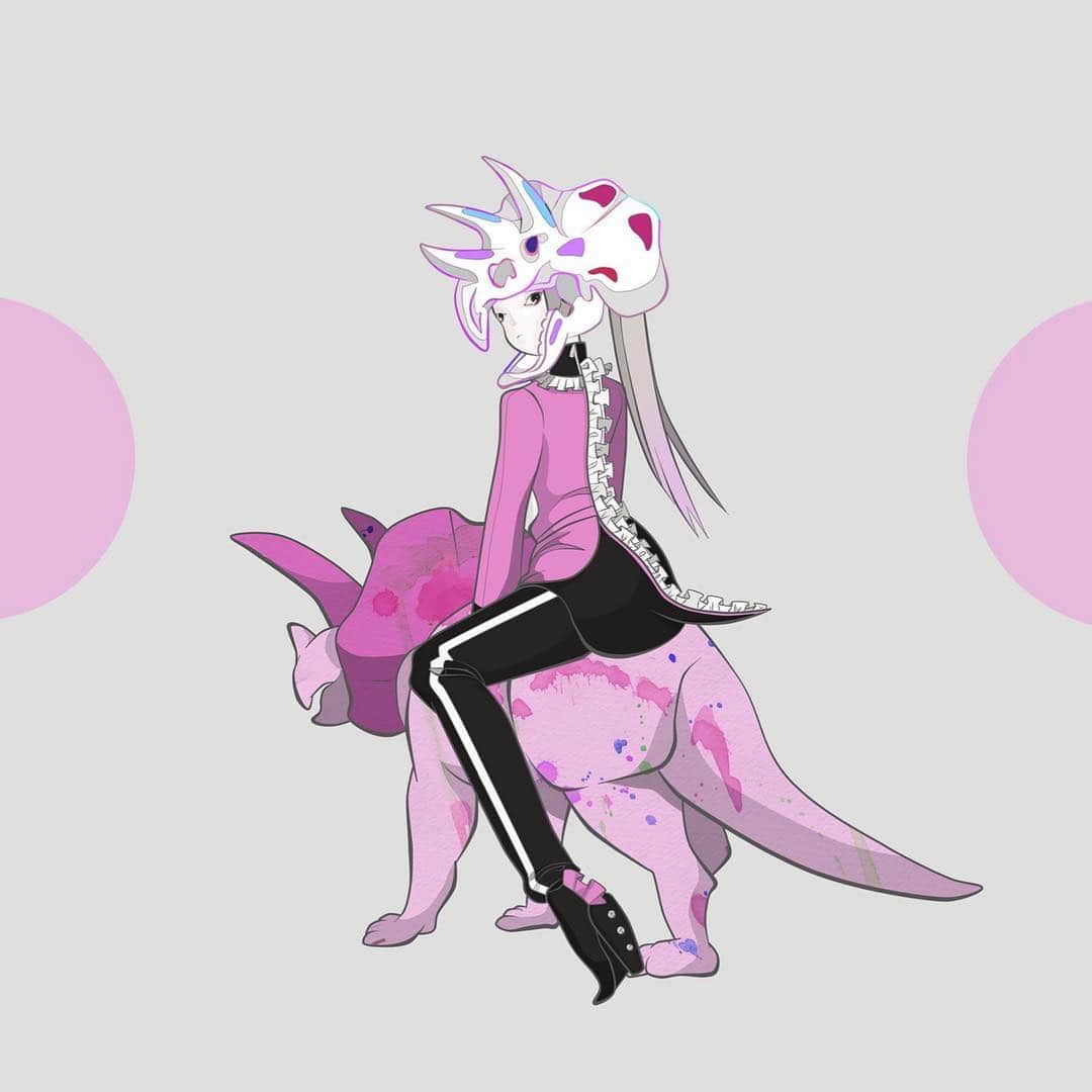 Kiyomi Aritakeのインスタグラム：「🦖💨」