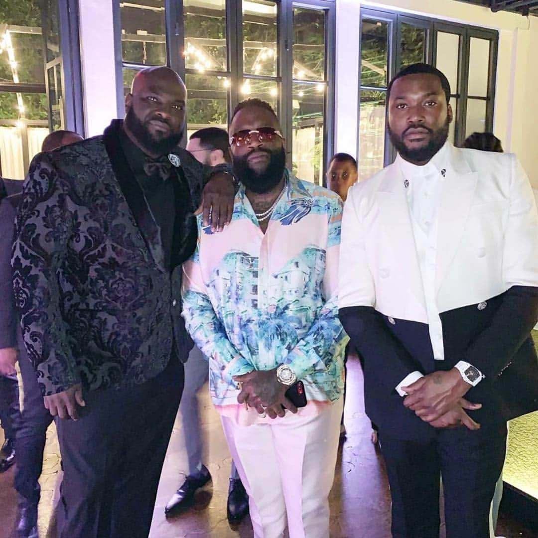 リック・ロスさんのインスタグラム写真 - (リック・ロスInstagram)「Private dinner Celebrating @meekmill bday in LA !!! WISH YOU MANY MANY MORE YUNG KING/LIL BRO #DC #MMG #KINGS @fatboy6661」5月6日 14時29分 - richforever