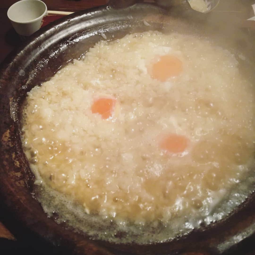 村治佳織さんのインスタグラム写真 - (村治佳織Instagram)「The dinner in Kyoto. ごちそうさまでした。 　湯気が霊気に見えてくる(笑)  #大市　 #すっぽん　 #おじや  #シンプルイズザベスト　 #京都の夜　 #ギター練習への活力」5月6日 14時48分 - kaorimurajiofficial