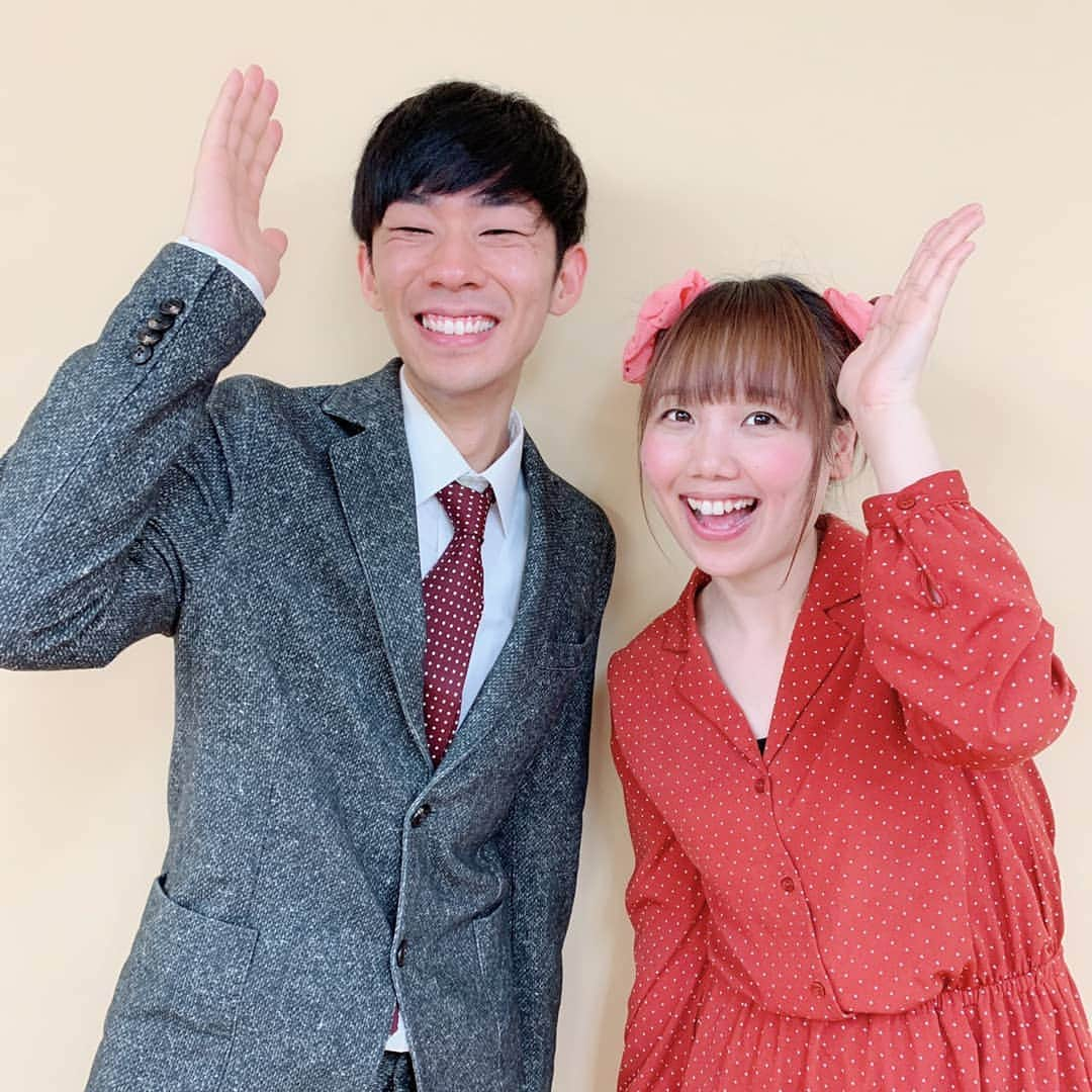 和泉杏さんのインスタグラム写真 - (和泉杏Instagram)「ハルカラ単独ライブの映像企画 . 【新婚さんいらっしゃい】 . 司会進行してくれた、もりもっちゃん♪ 快く出演してくれた、旦那の菊田さん♪ . 裏で着替えながら、映像めっちゃウケてるのが聞こえてきました(笑) . よかったよかった♪ . ありがとうございました＼(^o^)／ . . . #トンツカタン森本  #ハナコ菊田 #ハルカラ #第二回単独ライブ #レッツストロベリーパーティー #幕間 #映像企画」5月6日 15時34分 - izumikyou