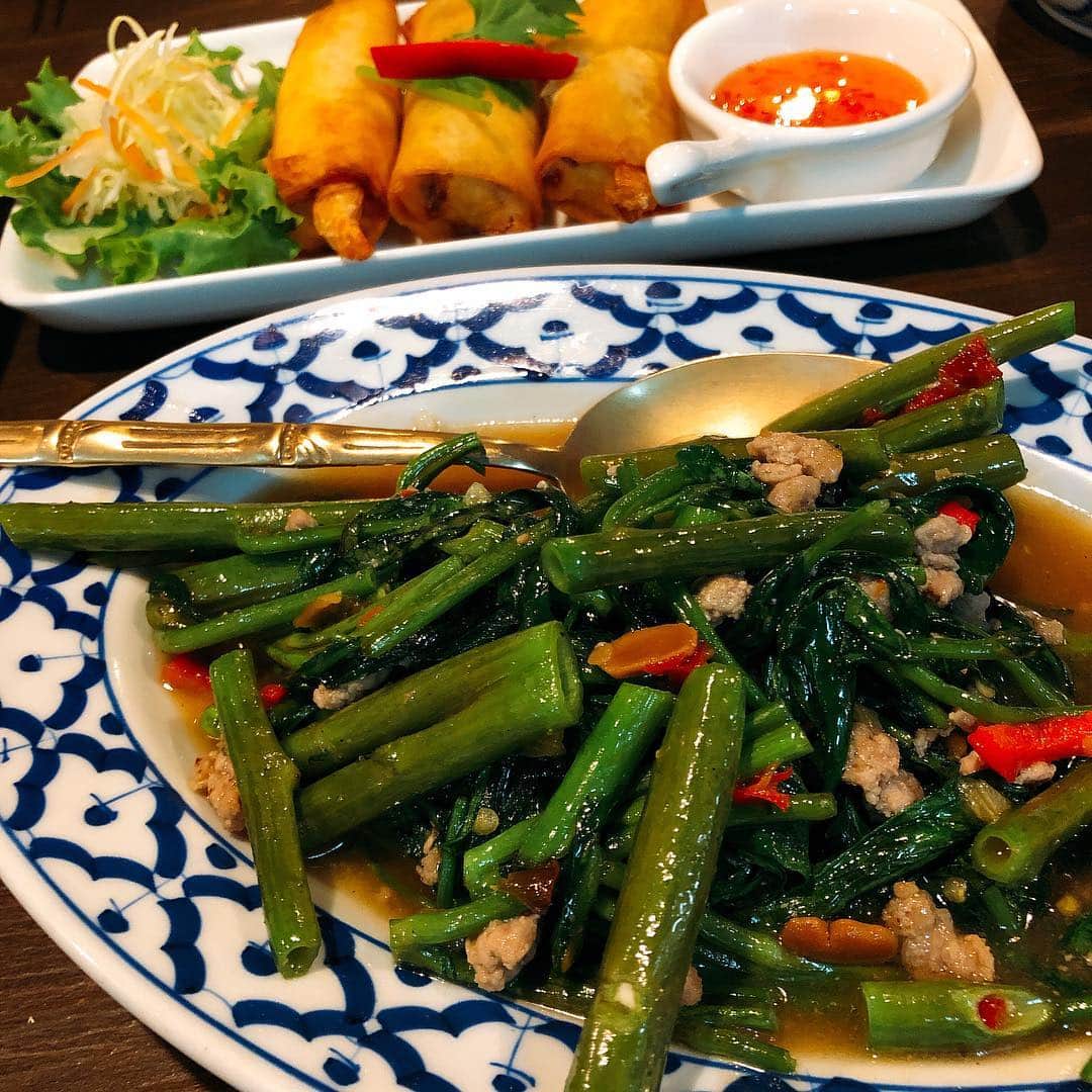 脇田唯さんのインスタグラム写真 - (脇田唯Instagram)「安定のタイ料理 毎日でもいい 本当に♥︎⍤⃝ #マニータイ #タイ料理」5月6日 15時42分 - post_yui