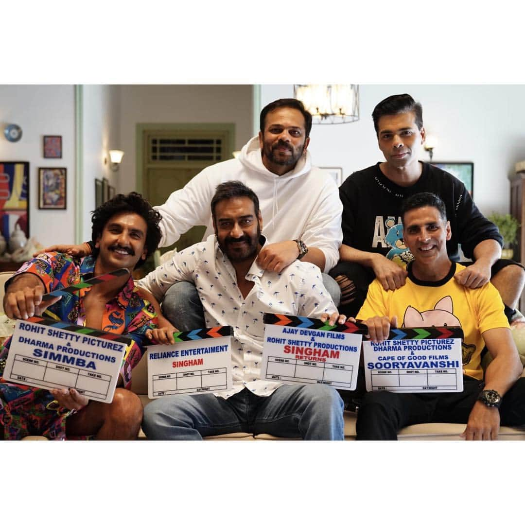 カトリーナ・カイフさんのインスタグラム写真 - (カトリーナ・カイフInstagram)「And the Universe Expands...Our GAME BEGINS...👮‍♀👮‍♀👮‍♀ @ajaydevgn @akshaykumar @ranveersingh @itsrohitshetty @karanjohar #KareenaKapoorKhan @saraalikhan95 @rohitshettypicturez @reliance.entertainment @dharmamovies #CapeOfGoodFilms #Sooryavanshi」5月6日 15時58分 - katrinakaif