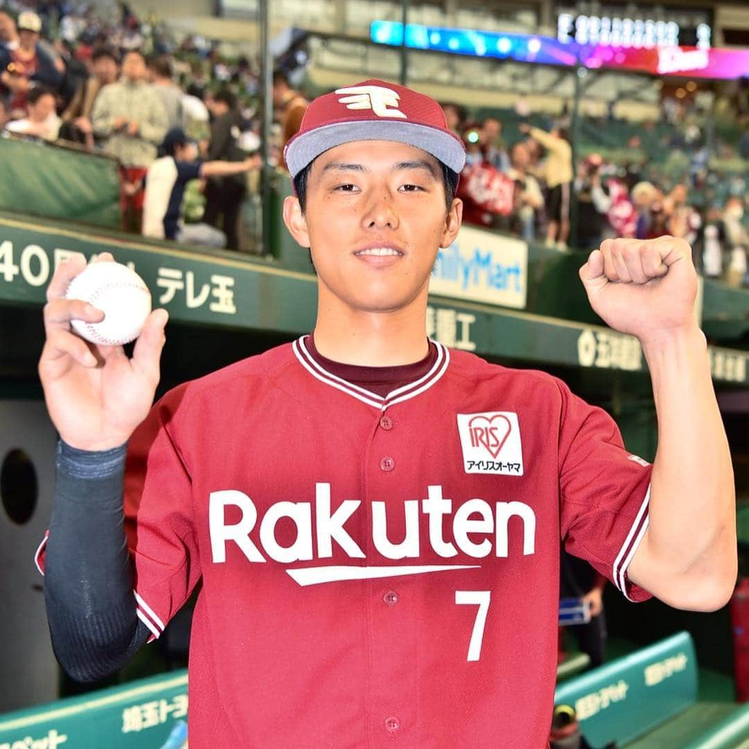 東北楽天ゴールデンイーグルスさんのインスタグラム写真 - (東北楽天ゴールデンイーグルスInstagram)「⚾️ ⚾️L 4-8 E⚾️ 投打が噛み合い連敗ストップ‼️ 3回に辰己選手のプロ初ホームランで同点に✨ 先発の福井選手は5回1失点で3勝目👏🏼 青山選手は1回3奪三振で5試合連続無失点👍🏼 7回にはブラッシュ選手の6号3ランなどで一挙5点‼️ ゴールデンウィークにいつも以上の大きく熱い ご声援をいただき本当にありがとうございました⚾️ #rakuteneagles #RESTART #日本一の東北へ #辰己涼介 #福井優也 #ブラッシュ #青山浩二」5月6日 17時36分 - rakuten_eagles