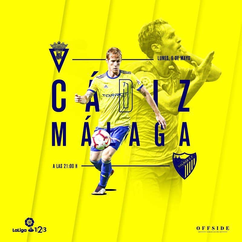 アレハンドロ・フェルナンデス・イグレシアスのインスタグラム：「Lunes especial...hoy juega el Cádiz! Vamossss💛💙 #Mehandichoqueelamarillo #AF8」