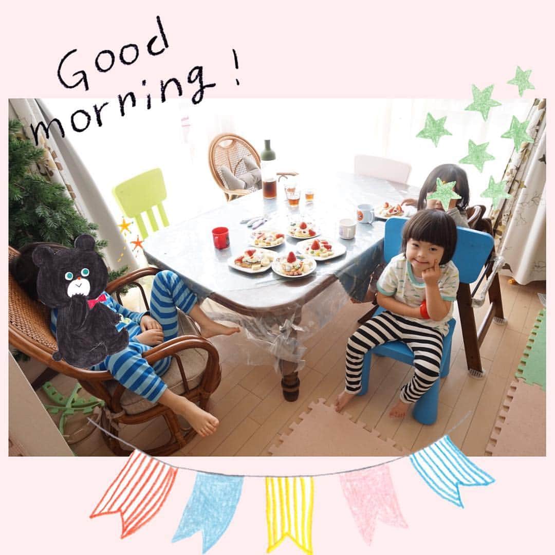 龍円愛梨さんのインスタグラム写真 - (龍円愛梨Instagram)「Happy 6th Birthday, Nico!!! 5月5日生まれのニコ。前日からニコのいとこの家に泊まり、朝はパンケーキにそれぞれ飾りつけてバースデーをお祝いしていただきました🎂」5月6日 18時57分 - airi_ryuen