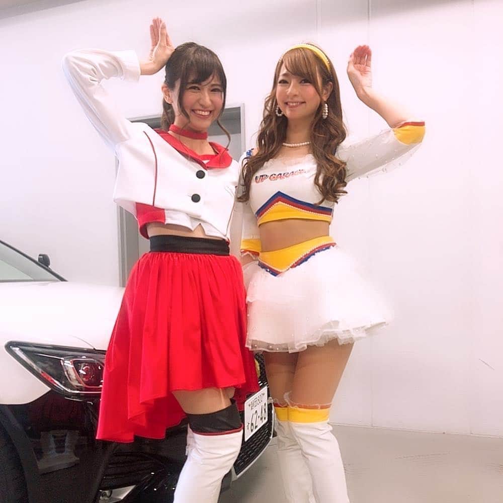 安藤麻貴さんのインスタグラム写真 - (安藤麻貴Instagram)「クレインズ♡  2019富士スピードウェイ イメージガール『CRANES』 可愛い後輩ちゃんたちに会えました♡ 仲良しのみーちゃすがクレインズになってくれて嬉しい‪♡ 写真撮ってたら、こうちゃんも来てくれたー‪(❁´ω`❁)‬ こうちゃんと２人でクレインズポーズめっちゃしっくりくる！  まきにゃんは2014〜15にクレインズでした！ あの２年間があったから今があると言えるくらい、クレインズは勉強になるし、いろんなことに挑戦させてもらえるし、今思うとなかり職権乱用な(笑)特権もたくさんでした！ 今年の子たちは３人とも新人ちゃんだから大変だと思うけど、いろんなことを乗り越えて富士スピードウェイやレースのPR頑張ってね♡  #富士スピードウェイ #クレインズ #CRANES #supergt #サーキットクイーン #レースクイーン #circuit #racequeen」5月6日 20時54分 - maki_nyan_3