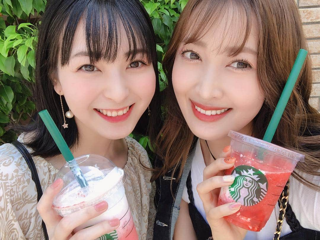 佐達ももこさんのインスタグラム写真 - (佐達ももこInstagram)「しんねが東京にいるのうれしい😆👏 2人で🍓飲んだよ！！！ わたしは安定のホイップ抜き。笑」5月6日 21時11分 - sadamomodayo