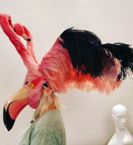 スティーブンジョーンズさんのインスタグラム写真 - (スティーブンジョーンズInstagram)「Fitting ‘Pretty Flamingo’ #Camp @metcostumeinstitute @metmuseum」5月6日 21時29分 - stephenjonesmillinery