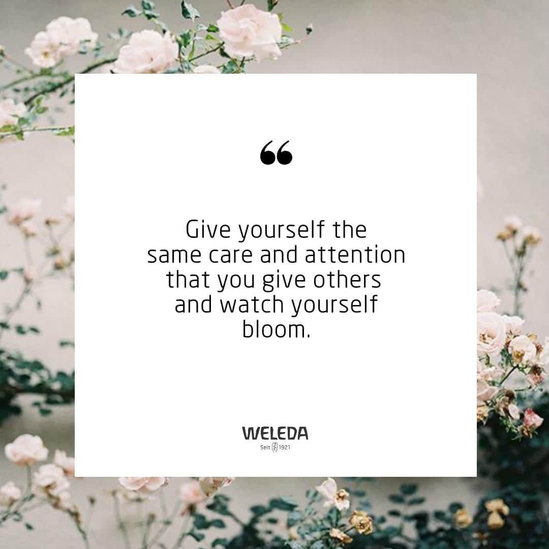 Weledaのインスタグラム：「Don't forget to carve out time for you! 🌸 #Quoteftheday」