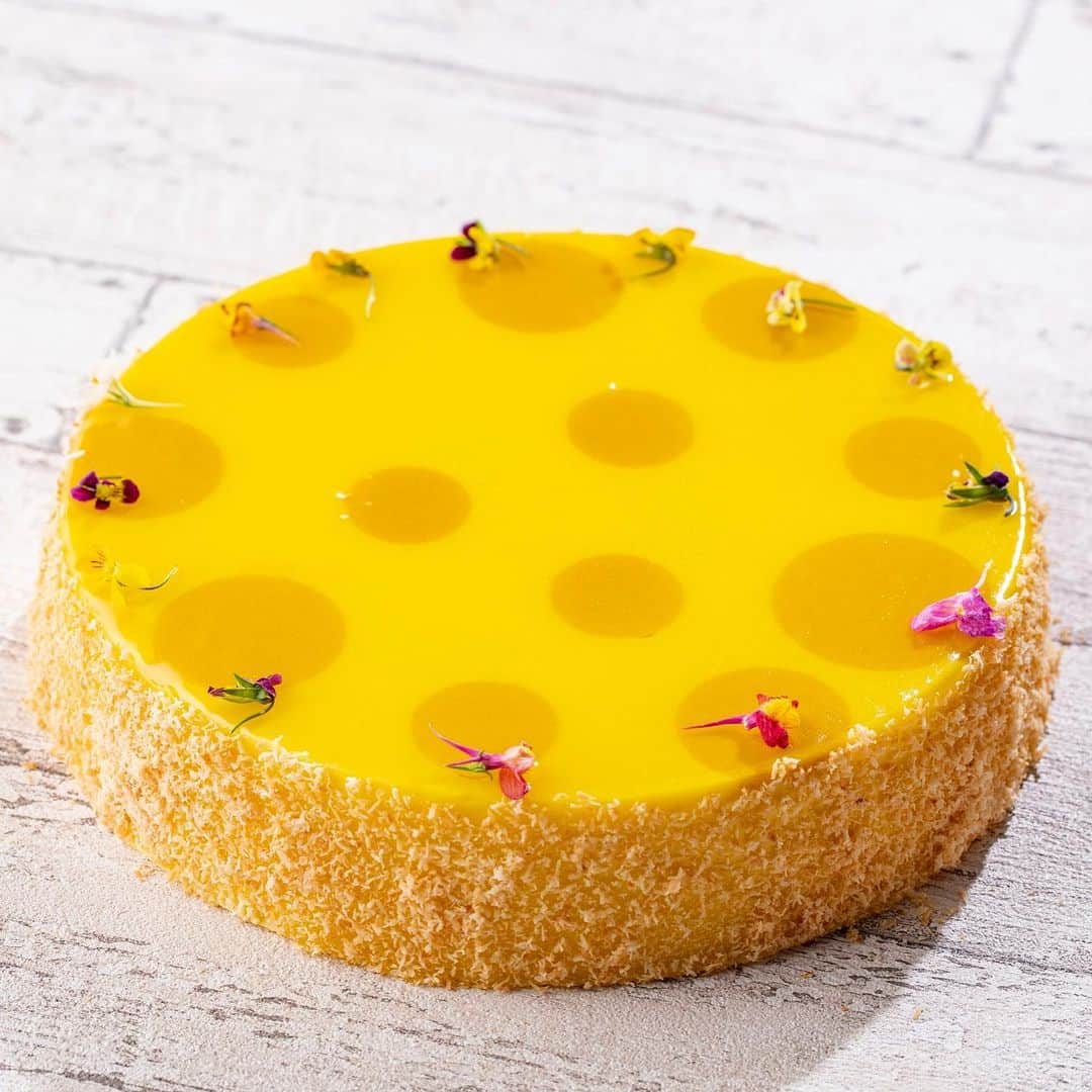 ヒルトン東京さんのインスタグラム写真 - (ヒルトン東京Instagram)「「Happyハニー・ホリック」のスイーツの特徴は🍯とろ～り食材！﻿﻿ まずは大人気#とろける #チーズ の「恋するwチーズ」🥰﻿﻿ ﻿﻿ チーズの王様と称される🧀エメンタールチーズをイメージしたビジュアルで、チーズスフレとクリームチーズの🤤2層仕立て。﻿﻿ ﻿﻿ 🌻パッション風味のミルクチョコレートガナッシュと、ココナッツローストがアクセント🥥﻿﻿ 意外とさっぱりいただける🍃夏に合う一品です。﻿ ﻿ 🍯🍯Happyハニー・ホリックは6月3日より﻿ ﻿ ﻿﻿ CALLING ALL CHEESE LOVERS! 🧀🧀🧀📢﻿﻿ ﻿﻿ The “Love for Double Cheese” cheese soufflé with cream cheese is just one of our many cheese-based items available at the buffet table. 📲Stay tuned for more updates on our upcoming menu for Marble Lounge’s new dessert buffet (🤤comes with savory items too!)﻿﻿ ➡︎➡︎➡︎➡︎➡︎➡︎➡︎➡︎➡︎﻿﻿ Have a “Happy Honey-holic” experience! Seat reservations can be made via the link in profile 🌞﻿﻿」5月7日 8時50分 - hiltontokyo