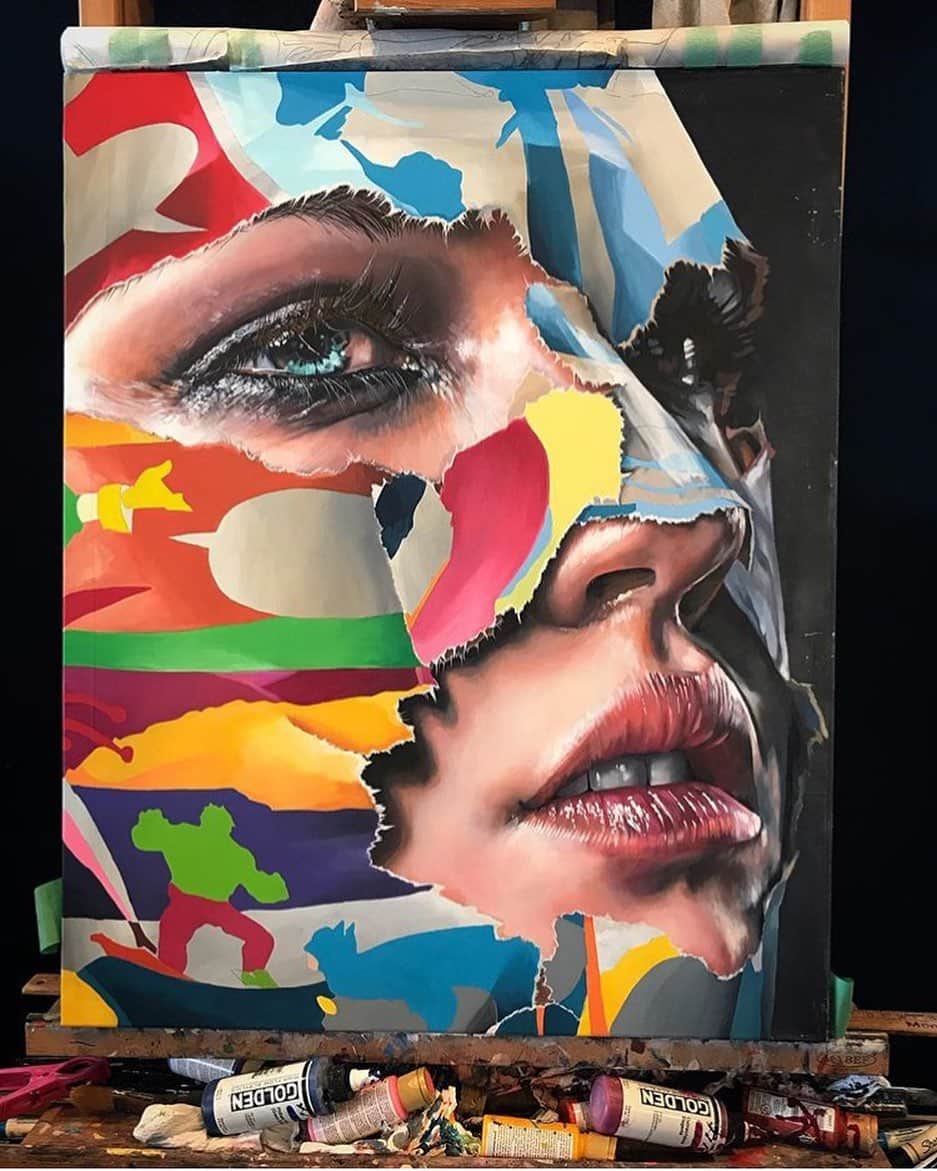 Art Collective Magazineさんのインスタグラム写真 - (Art Collective MagazineInstagram)「Loving this amazing work in progress by @sandrachevrier 💥 give her a follow! #artnerd #artcollective #isigroup」5月7日 8時55分 - art_collective