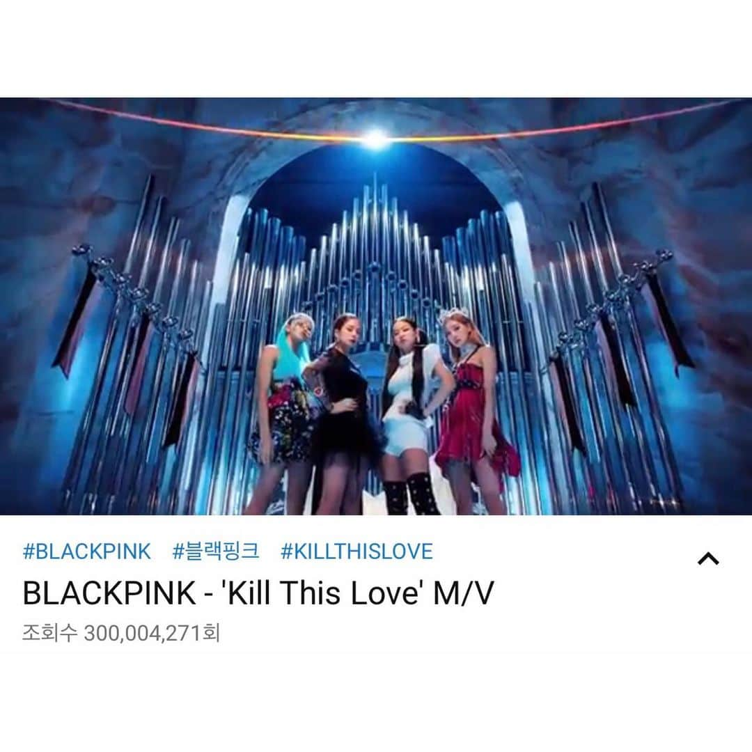 BLACKPINKさんのインスタグラム写真 - (BLACKPINKInstagram)「#BLACKPINK #블랙핑크 #KILLTHISLOVE #MV #300MILLION #YOUTUBE #YG」5月7日 7時42分 - blackpinkofficial