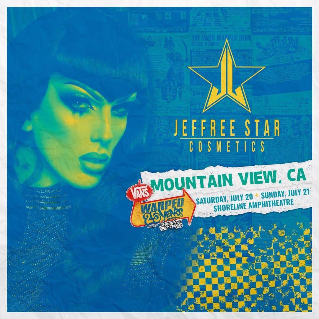 Jeffree Star Cosmeticsさんのインスタグラム写真 - (Jeffree Star CosmeticsInstagram)「This summer just got VERY interesting!! 🔥🔥 SURPRISE... Our brand and CEO Jeffree will be headed back to the iconic @vanswarpedtour to do the west coast dates!! Come shop our makeup 7/20-7/21 and say hi!!! 💯 Jeffree will be doing meet & greets both days for hours! We are honored to be a part of history with our #WarpedTour family 💚 #jeffreestarcosmetics #warpedtour」5月7日 7時53分 - jeffreestarcosmetics