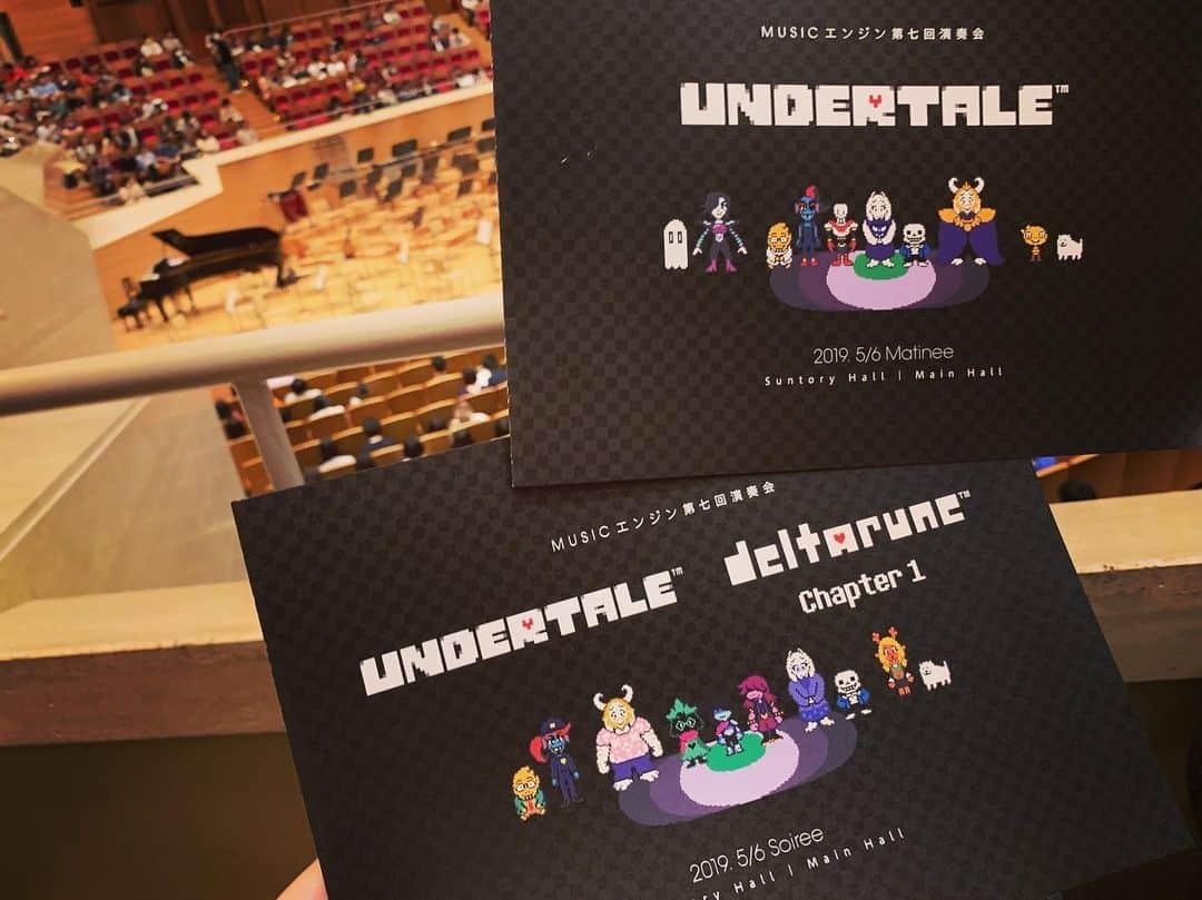 結のインスタグラム：「「undertale」オーケストラコンサート@サントリーホール 取材きたどん #undertale #deltarune」