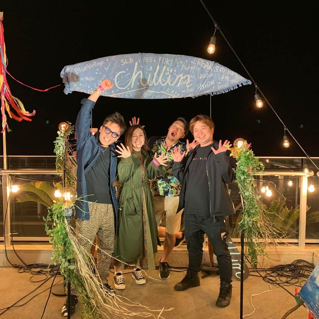 KYOHEYさんのインスタグラム写真 - (KYOHEYInstagram)「chillin-GW special-﻿ at GREENROOM BEACH CLUB﻿ ﻿ ご来場ありがとうございました！☺︎﻿ 本編スタート前のビーチクリーンもたくさんご参加頂き、感謝感謝です！🏖🐠☀️﻿ ﻿ 次回のchillinは渋谷VUENOSに戻り、﻿ 2019.05.24（fri）です！﻿ また、よろしくお願い致します！！！﻿ ﻿ #chillin #chillinGWspecial #ブエチリ #BlueVintage #SPiCYSOL #KAIKI #SHiON #Melville #FUKI #CeleinaAnn #MIRAI #MIZUKI  #chillinBEACHCLEANPROJECT #CBCP #sea #nature #鎌倉 #材木座 #材木座テラス #ビーチクリーン #海 #kamakura #Beachclean #チリン #chill #music #音楽」5月7日 0時46分 - kyohey5