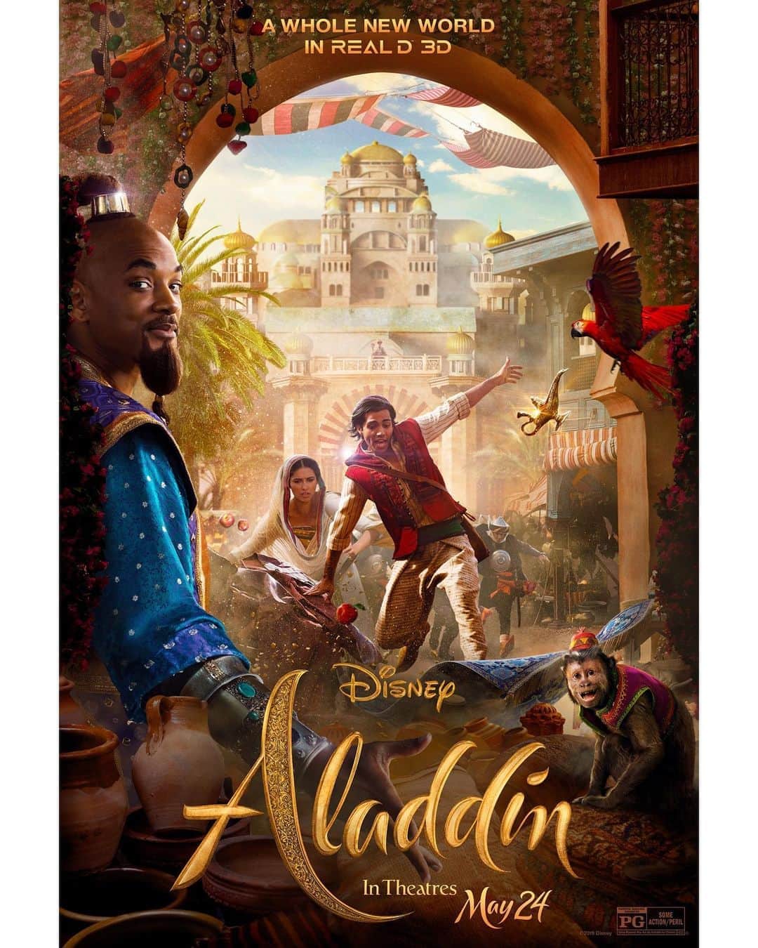 Walt Disney Studiosさんのインスタグラム写真 - (Walt Disney StudiosInstagram)「Check out this exclusive @RealD3D poster for Disney’s #Aladdin, and see the film in theaters May 24.」5月7日 1時31分 - disneystudios
