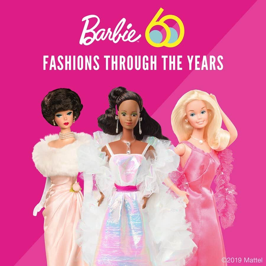 バービーさんのインスタグラム写真 - (バービーInstagram)「What gal doesn’t love a gala? Since her debut, #Barbie has had a social calendar filled with glitz and glamour. From shimmery silks and satins to tailored tulle, Barbie has always made a statement that shines. Here’s a look-back at some of her favorite gowns from the past six decades. #Barbie60」5月7日 1時59分 - barbie