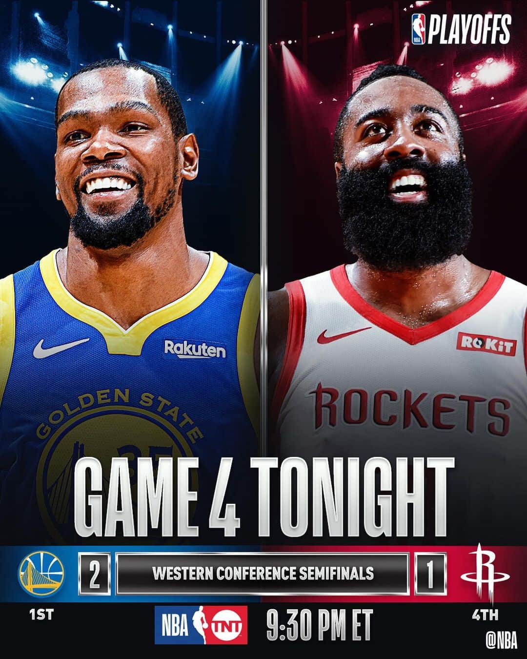 NBAさんのインスタグラム写真 - (NBAInstagram)「The @bucks and @warriors seek commanding 3-1 leads... while the @celtics and @houstonrockets look to even it up 2-2 in tonight’s @nbaontnt #NBAPlayoffs action!」5月7日 2時02分 - nba