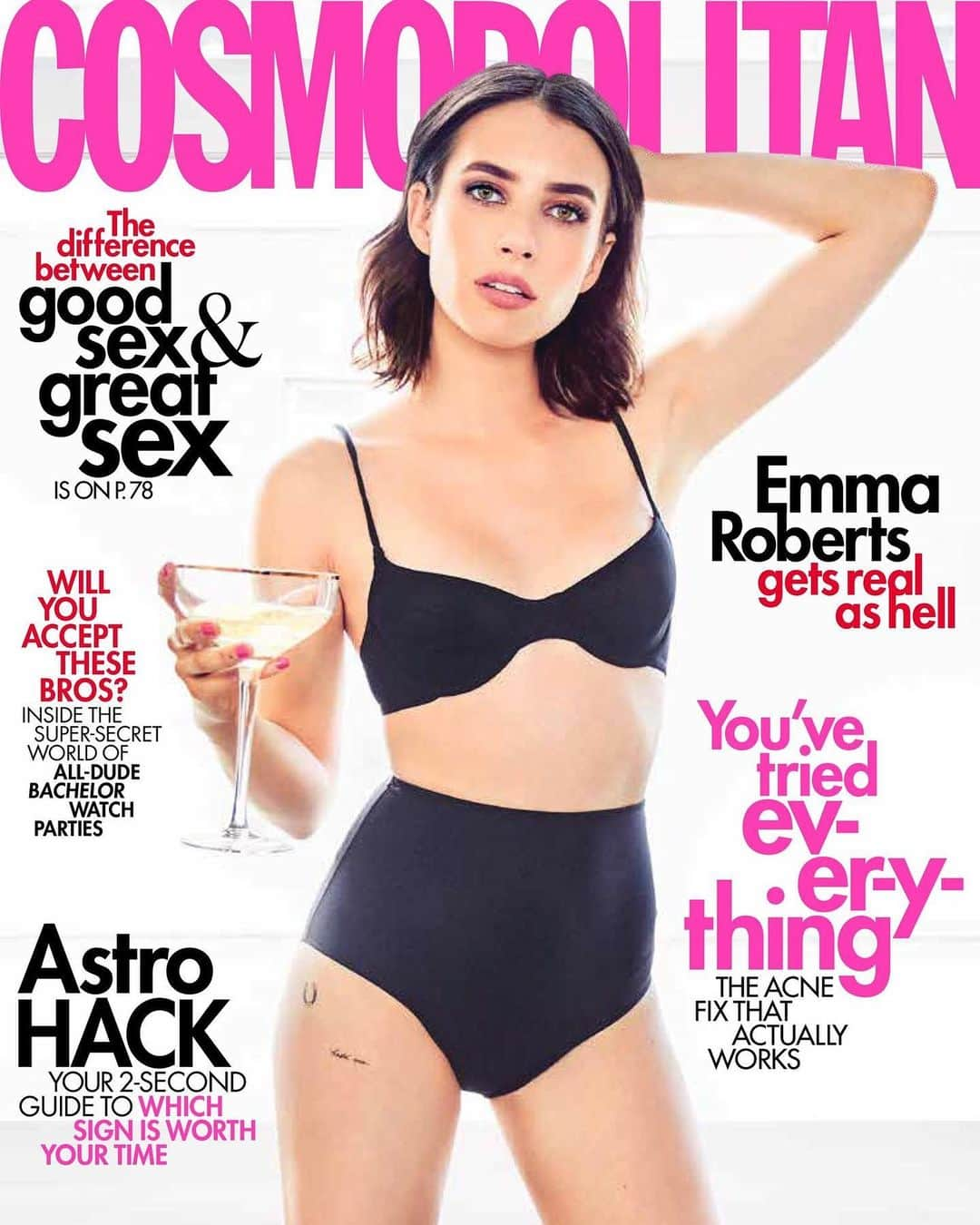 Hung Vanngoさんのインスタグラム写真 - (Hung VanngoInstagram)「@emmaroberts x @cosmopolitan 🍸. 📷  @ellenvonunwerth 👗  @ayakanai 🔨  @chelseamaruskin 💅🏻 @julieknailsnyc 💇  @davidvoncannon 💄  @hungvanngo」5月7日 2時08分 - hungvanngo