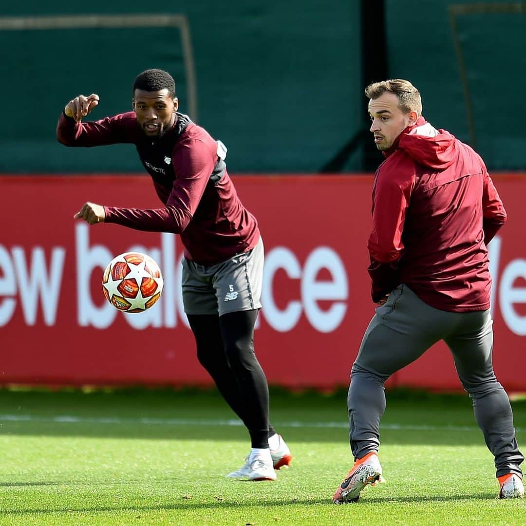 ジョルジニオ・ワイナルドゥムさんのインスタグラム写真 - (ジョルジニオ・ワイナルドゥムInstagram)「Getting some last @championsleague preparations in at Melwood. 🔴 A big challenge tomorrow, but we’ll give it all we’ve got! 💪🏾 #YNWA #UCL」5月7日 2時17分 - gwijnaldum