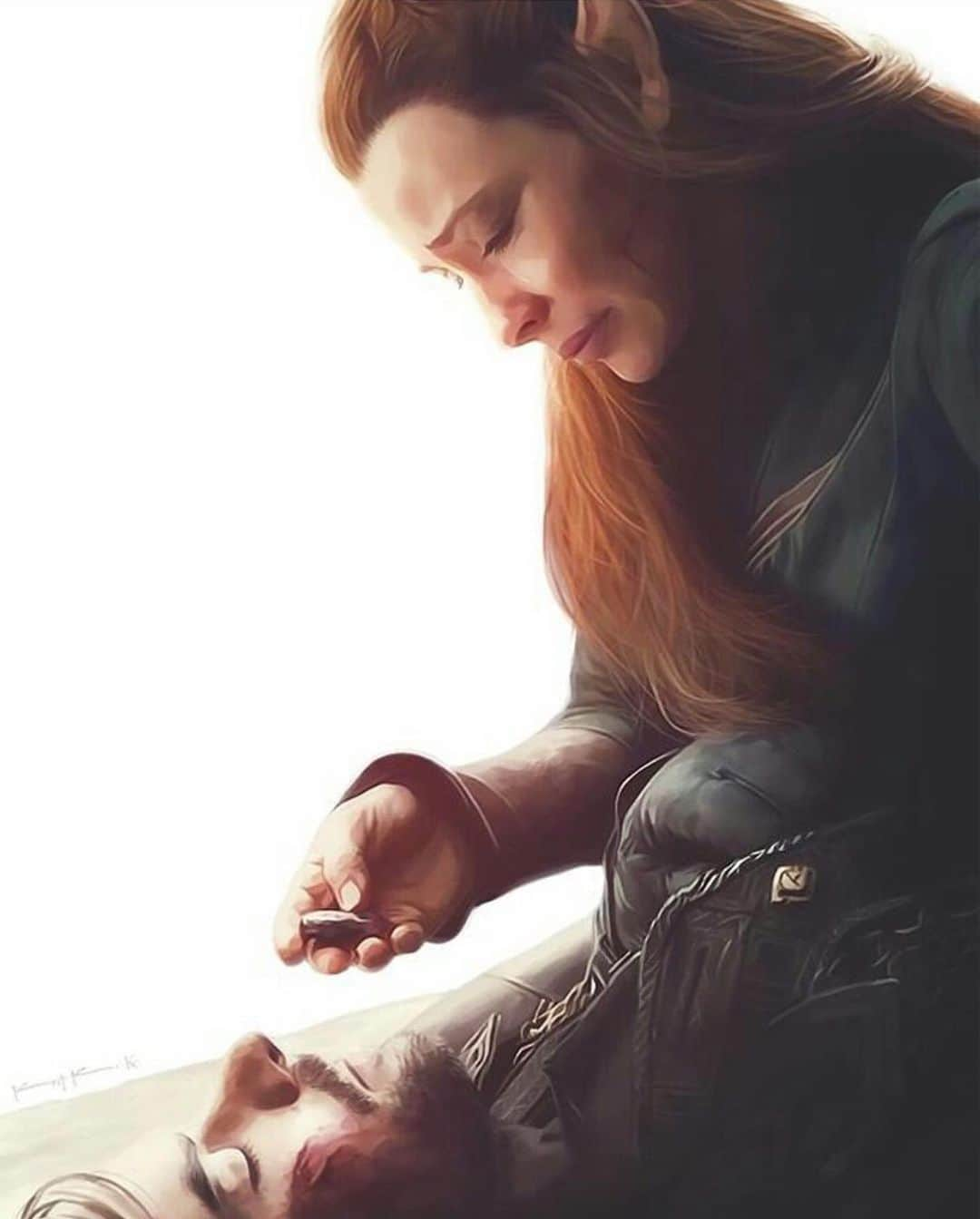 エヴァンジェリン・リリーさんのインスタグラム写真 - (エヴァンジェリン・リリーInstagram)「#Hobbit fans...I haven’t forgotten you.  Here are some of the incredible #Tauriel #fanart I’ve saved over the years.  #talentabounds 🎨」5月7日 4時03分 - evangelinelillyofficial