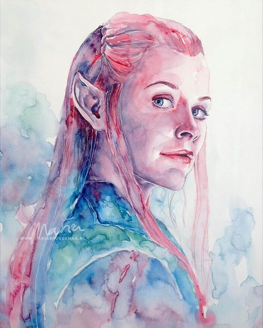 エヴァンジェリン・リリーさんのインスタグラム写真 - (エヴァンジェリン・リリーInstagram)「#Hobbit fans...I haven’t forgotten you.  Here are some of the incredible #Tauriel #fanart I’ve saved over the years.  #talentabounds 🎨」5月7日 4時03分 - evangelinelillyofficial