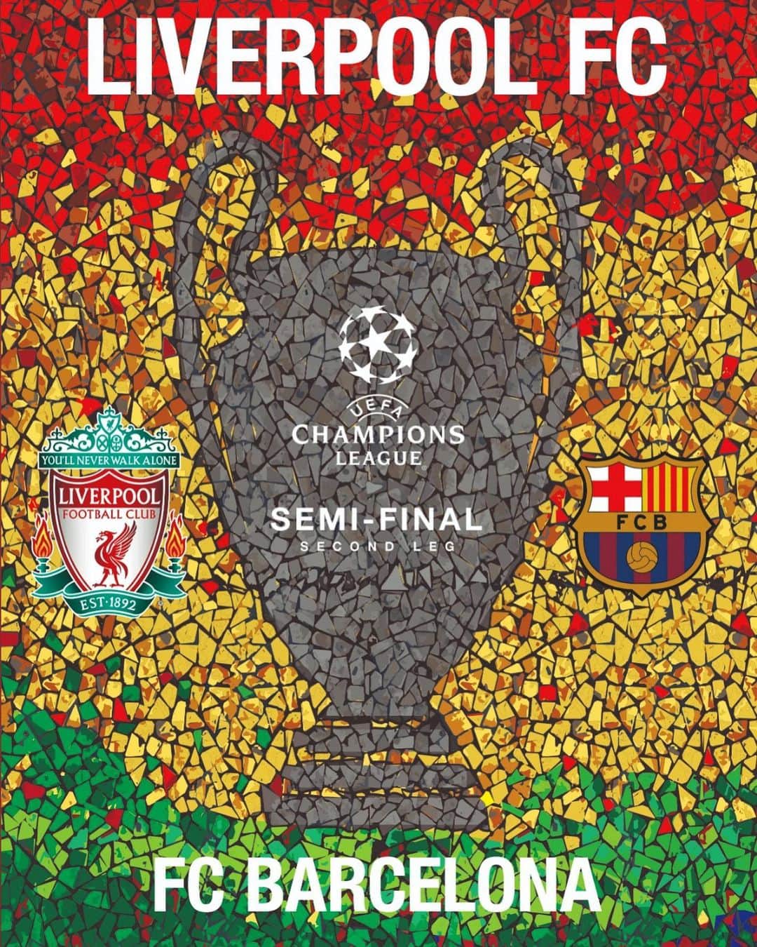 リヴァプールFCさんのインスタグラム写真 - (リヴァプールFCInstagram)「Tomorrow’s Gaudi-inspired programme for our #UCL semi-final at Anfield 👌😍 #LFC #LiverpoolFC #Liverpool」5月7日 4時15分 - liverpoolfc