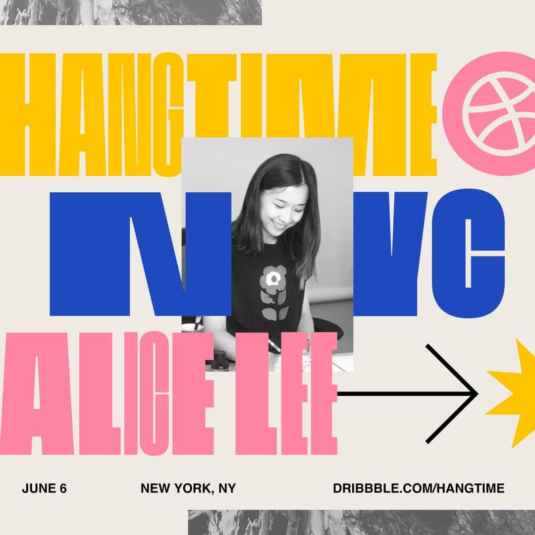 Dribbbleさんのインスタグラム写真 - (DribbbleInstagram)「We are super excited to have large scale muralist, illustrator and creative force @byalicelee is speaking at our Hang Time NYC design conference on June 6! Ticket link in bio⠀ ⠀ #dribbble #hangtimenyc #alicelee」5月7日 4時52分 - dribbble