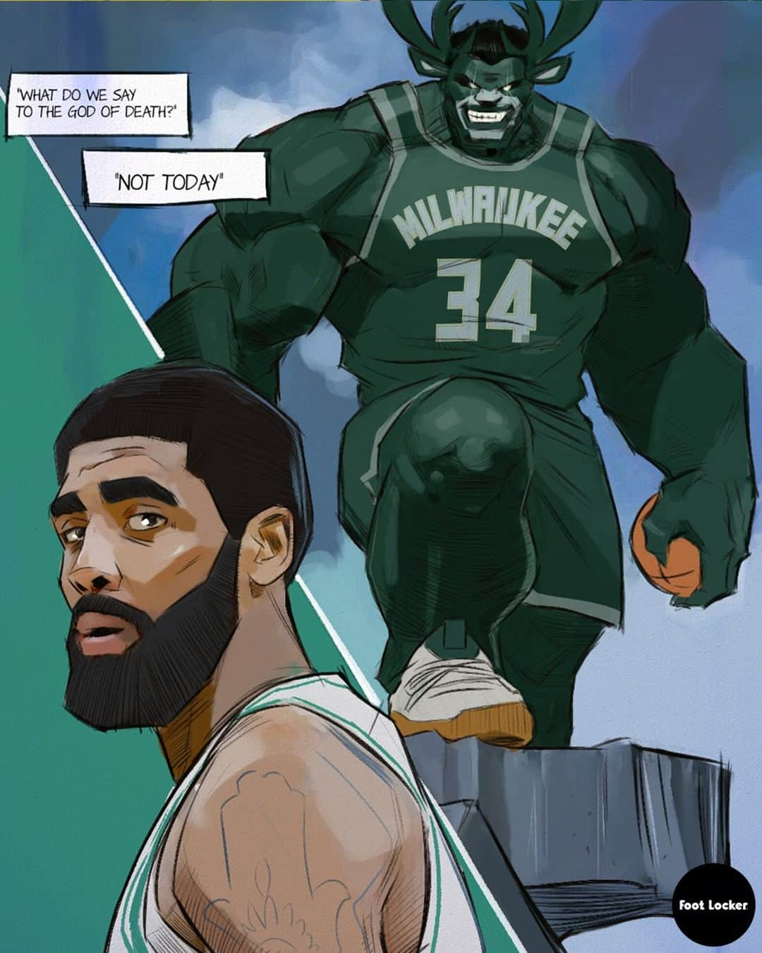 Foot Lockerさんのインスタグラム写真 - (Foot LockerInstagram)「Kyrie Over/Under 32 points tonight against Giannis? #Celtics #Bucks #LockedIn by @karmoruu」5月7日 6時40分 - footlocker