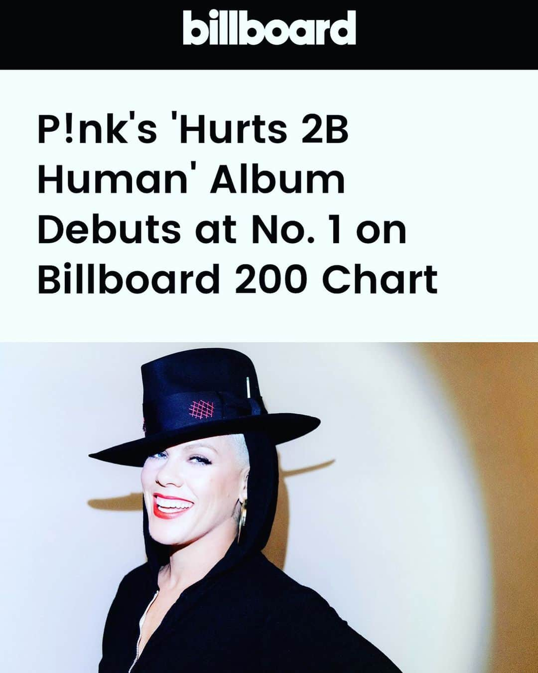 P!nk（ピンク）さんのインスタグラム写真 - (P!nk（ピンク）Instagram)「We did it peeps !!!!!!!!!!!! I’m gonna cry 😭 thank you!!!!!!」5月7日 7時13分 - pink