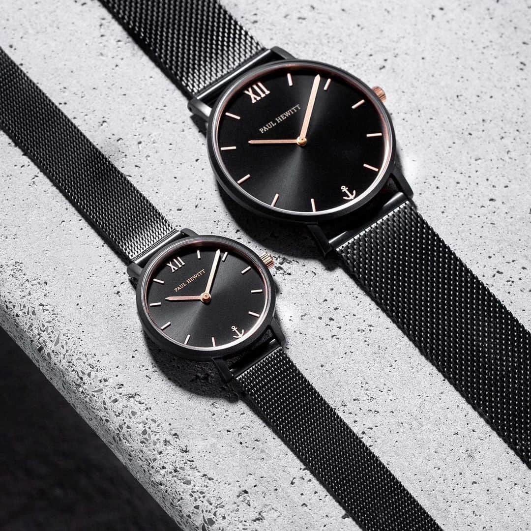 PAUL HEWITTさんのインスタグラム写真 - (PAUL HEWITTInstagram)「Black beauties with a rose golden finish. ⌚ Our Sailor Line and the delicate Sailor Line Modest. 🖤⚓ #getAnchored #paulhewitt #sailorline #sailorlinemodest  __ #black #rosegold #blackwatch #watch #jewellery #classy #essentials #womensjewellery #womensaccessory #accessory」5月7日 18時01分 - paul_hewitt