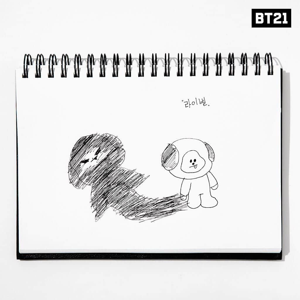 BT21 Stars of tomorrow, UNIVERSTAR!さんのインスタグラム写真 - (BT21 Stars of tomorrow, UNIVERSTAR!Instagram)「Don’t look back, CHIMMY 😱 Dark force slowly creeping in.. 🌒  Full story unfolds this Thursday in BT21 UNIVERSE EP06 👉 Link in bio #CHIMMY #Rivals #BT21_UNIVERSE #EP06 #Rivals1 #BT21」5月7日 18時01分 - bt21_official
