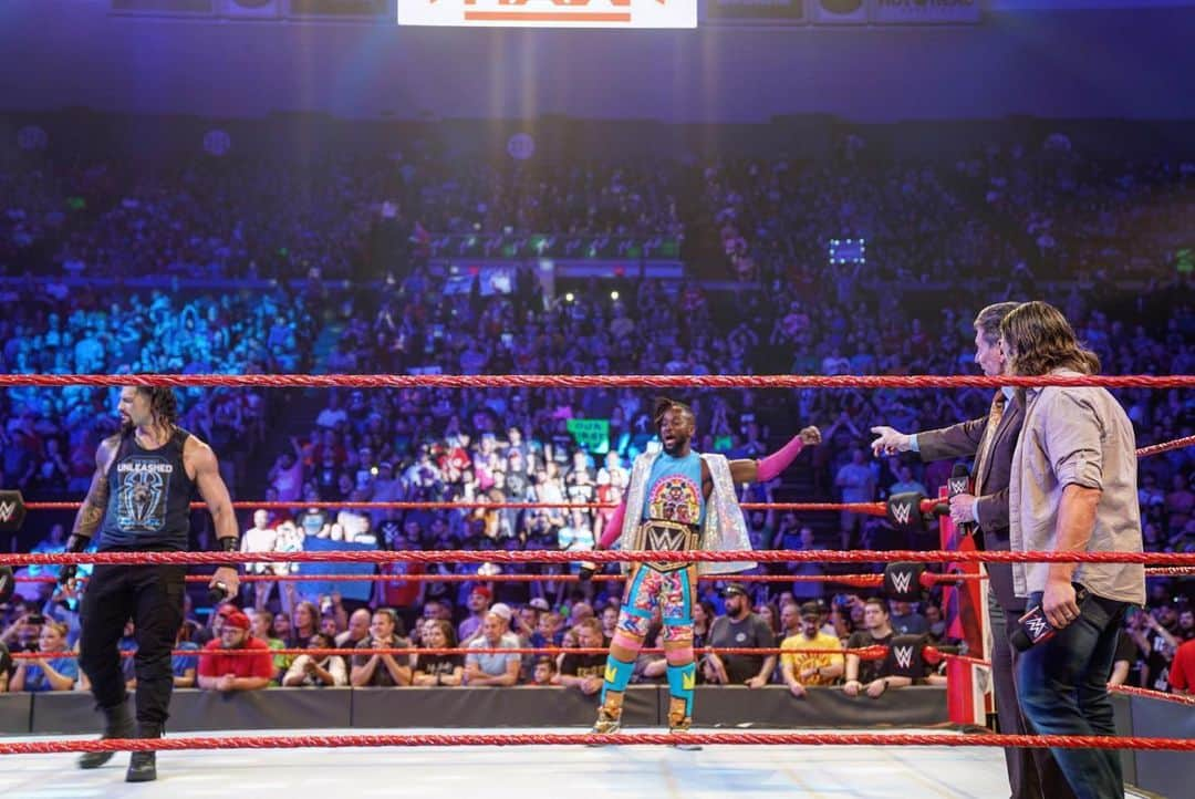 WWEさんのインスタグラム写真 - (WWEInstagram)「Per Mr. McMahon, it’ll be two #WrestleMania35 rematches. @thetruekofi will defend his #WWEChampionship against @bryanldanielson, and @romanreigns  will square off with @dmcintyrewwe! #Raw」5月7日 9時19分 - wwe