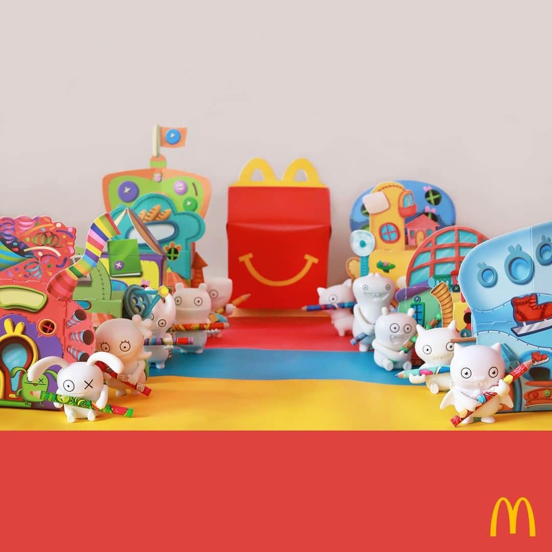 McDonald's Philippinesのインスタグラム：「10 new Ugly Dolls toys, 10 new playmates to join your adventures! Tag your buddies and head on over to McDo to get one with every Happy Meal. Available on McDelivery.」