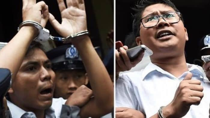 トーマス・サドスキーさんのインスタグラム写真 - (トーマス・サドスキーInstagram)「Jailed @Reuters journalists Wa Lone and Kyaw Soe Oo have been freed in Myanmar after 511 days in prison for reporting on the military’s genocide of the #Rohingya people!!!!! #Heroes」5月7日 12時43分 - thomas_sadoski