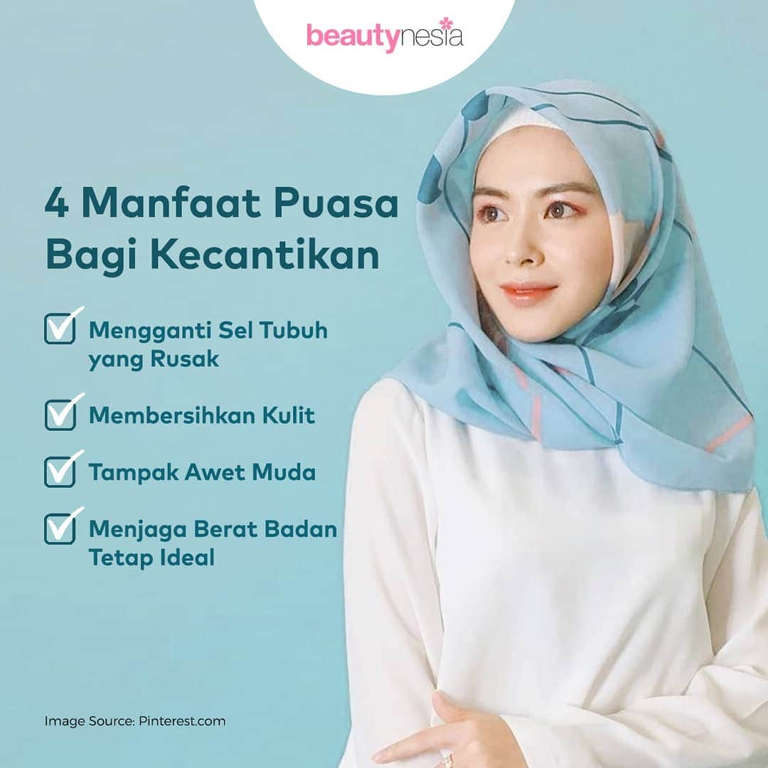 Beauty | Health | Fashionさんのインスタグラム写真 - (Beauty | Health | FashionInstagram)「Masih semangat ngga nih ladies dalam menjalani ibadah puasa? Ternyata, puasa itu bermanfaat banget untuk kecantikan kamu lho! Kalau sudah tau banyak manfaatnya, makin semangat lagi deh untuk menjalani puasa.  #Beautynesia #BeautynesiaID #puasa #ramadhan」5月7日 13時44分 - beautynesia.id