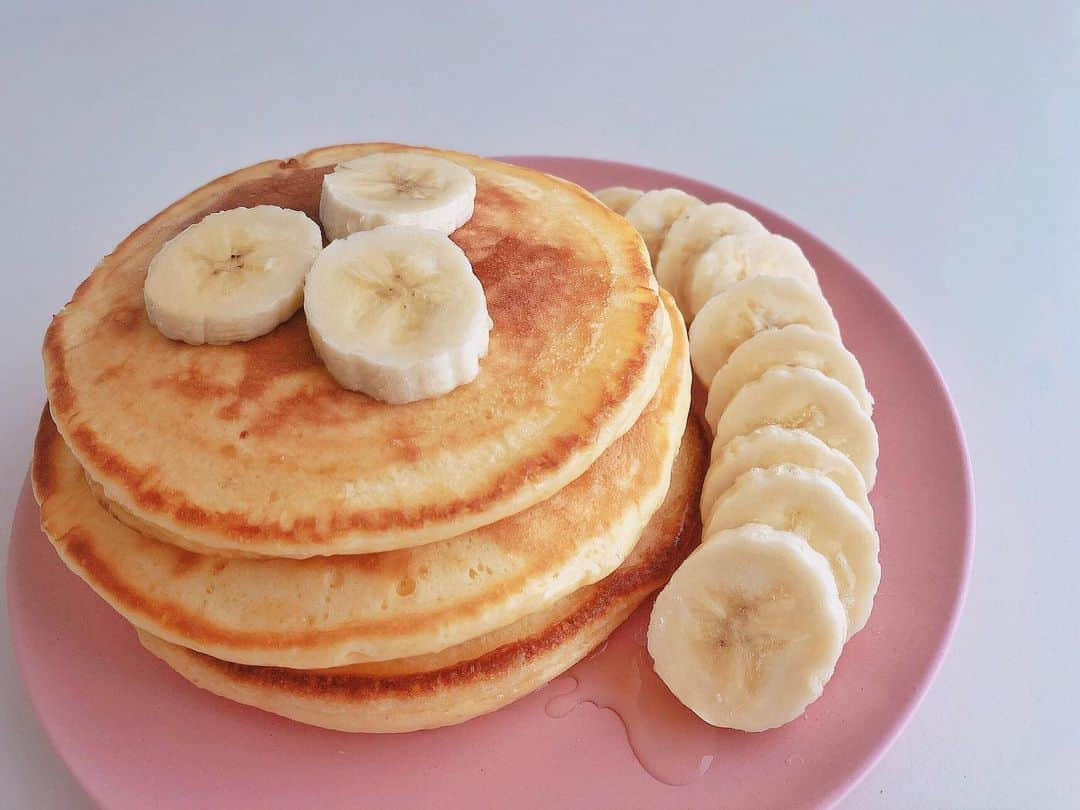 本村碧唯さんのインスタグラム写真 - (本村碧唯Instagram)「🥞🍌🍯 どうしても食べたくて作った そんなまったり休日」5月7日 14時55分 - aoi0531.m