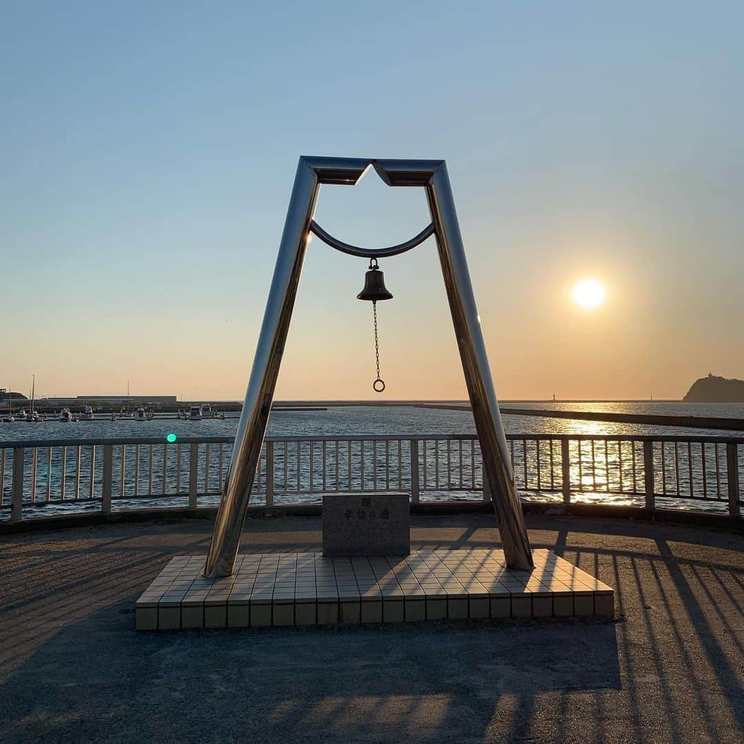 日岡なつみのインスタグラム：「夕日☀️」